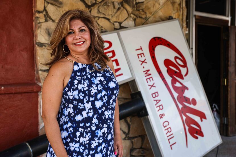 Norma Valles, Casita Tex-Mex owner, poses at her restaurant in Dallas.