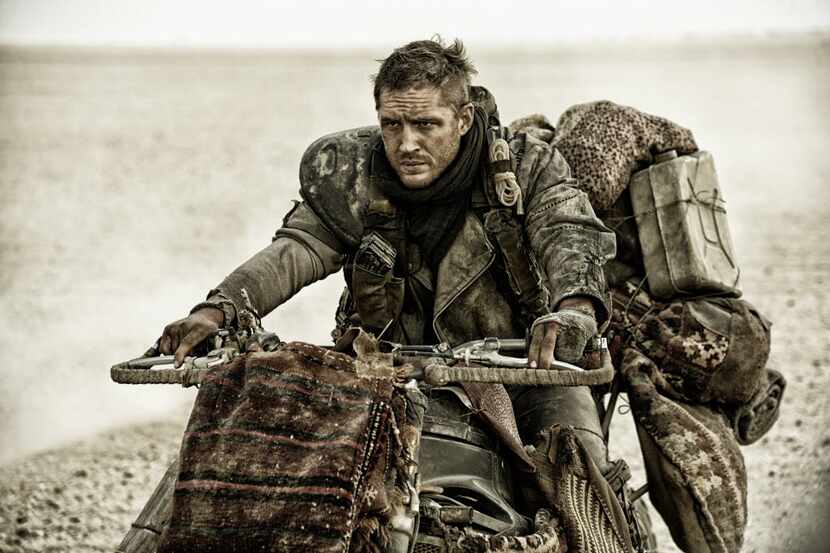 This photo released by Warner Bros. Pictures shows Tom Hardy in a scene from, “Mad Max:Fury...