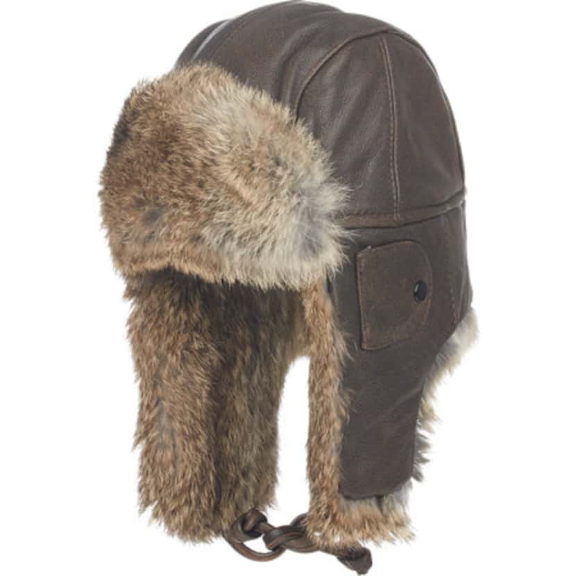 
The trapper: A fur-trim aviator hat by Crown Cap. ($153, barneys.com)
