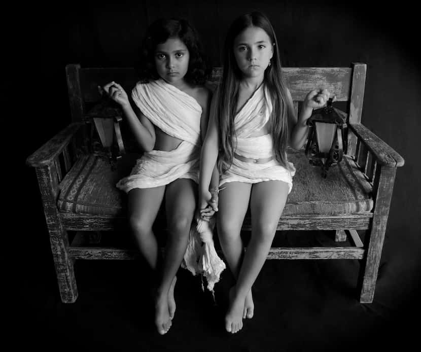 Leticia Alaniz' Dos Ni As (Two Girls), a 2019 silver gelatin print on museum-quality paper,...