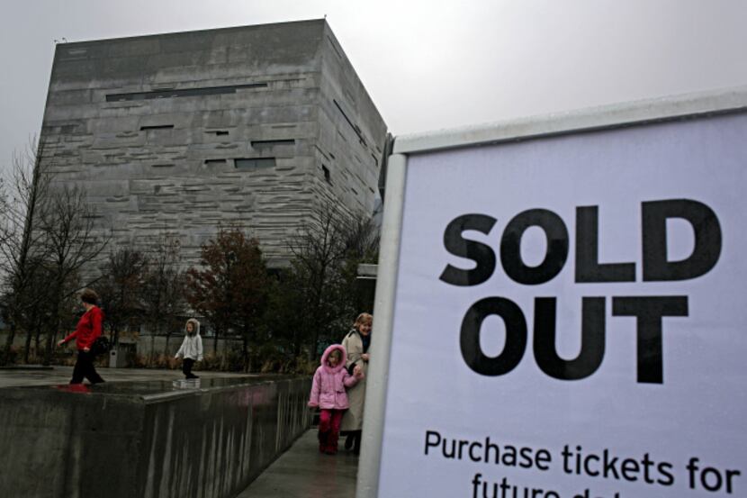 As has often been the case in its opening month, the Perot Museum was sold out Monday.