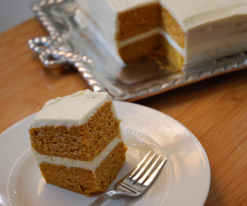 Beautiful yet simple layer cake for your Thanksgiving table.