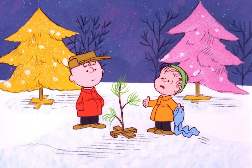 Charlie Brown and Linus appear in a scene from "A Charlie Brown Christmas"
