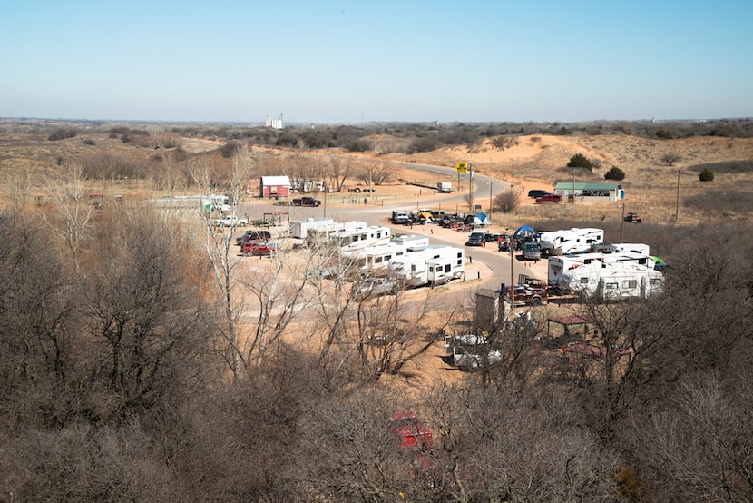 Little Sahara State Park offers plenty of room for campers, but it's a good idea to call...