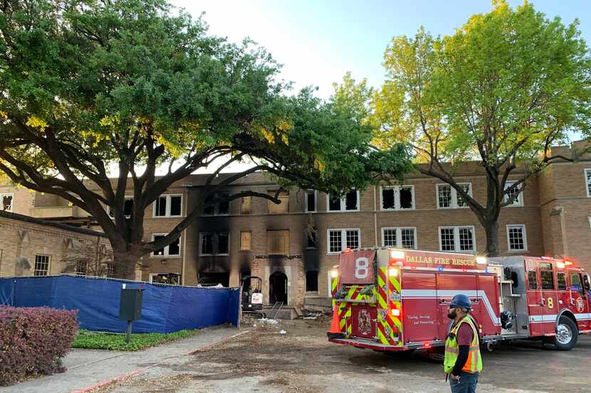 A fire early Wednesday caused extensive damage to an office building near St. Matthew's...