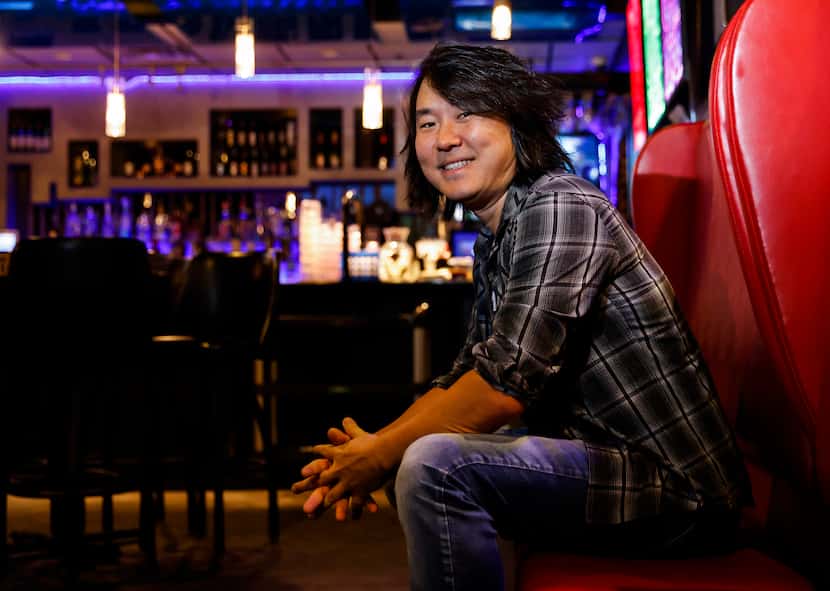 Encore Family Karaoke owner Jin Shin poses for a portrait on Monday, May 23, 2022 at Encore...