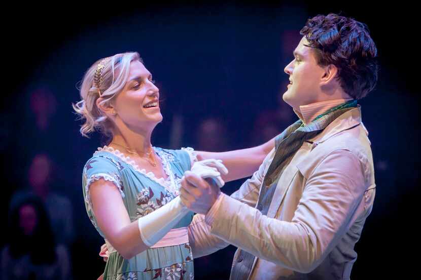 Kate Paulsen as Jane Bennet and Justin Duncan at Mr. Bingley in 'Pride and Prejudice' by the...