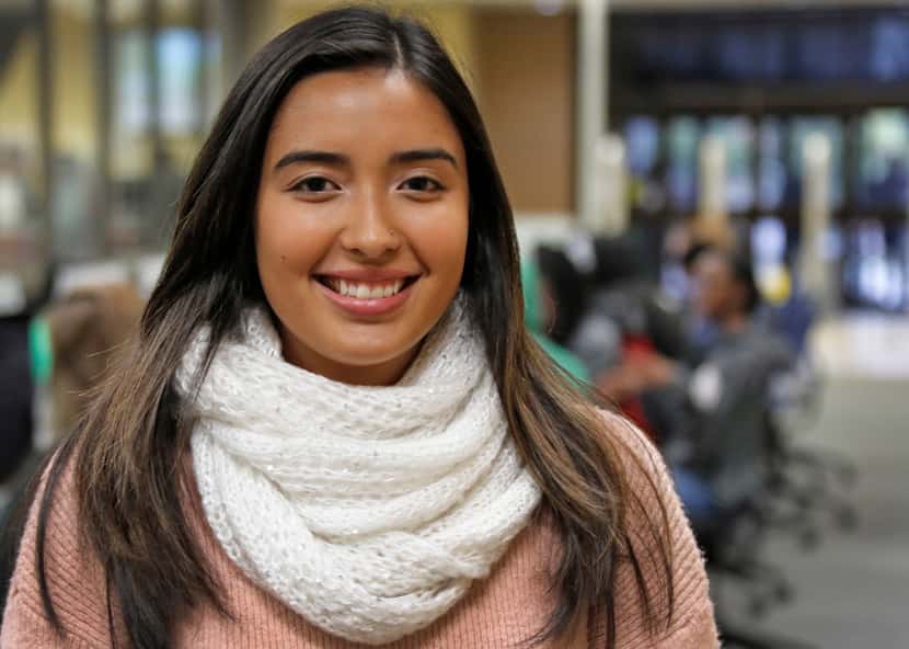Estefana Esquivel, 19, is a student at the University of North Texas in Denton. She is...