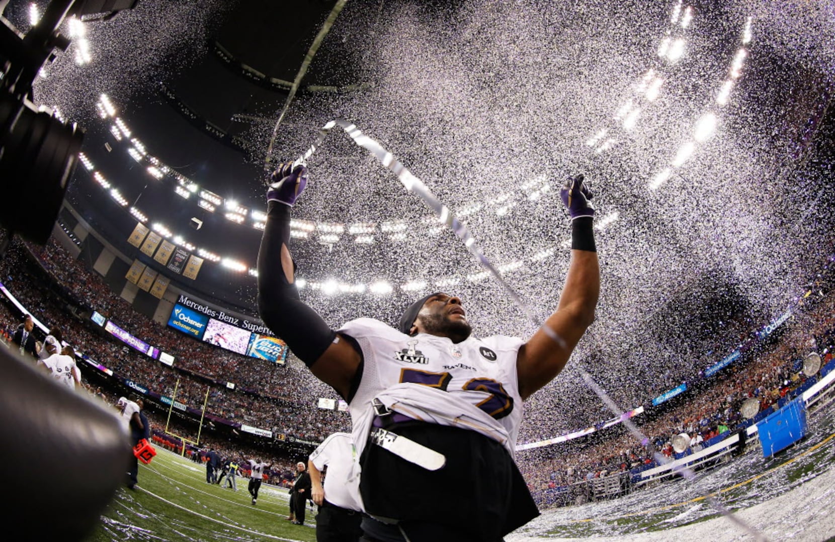 The cheerleaders of Super Bowl XLVII