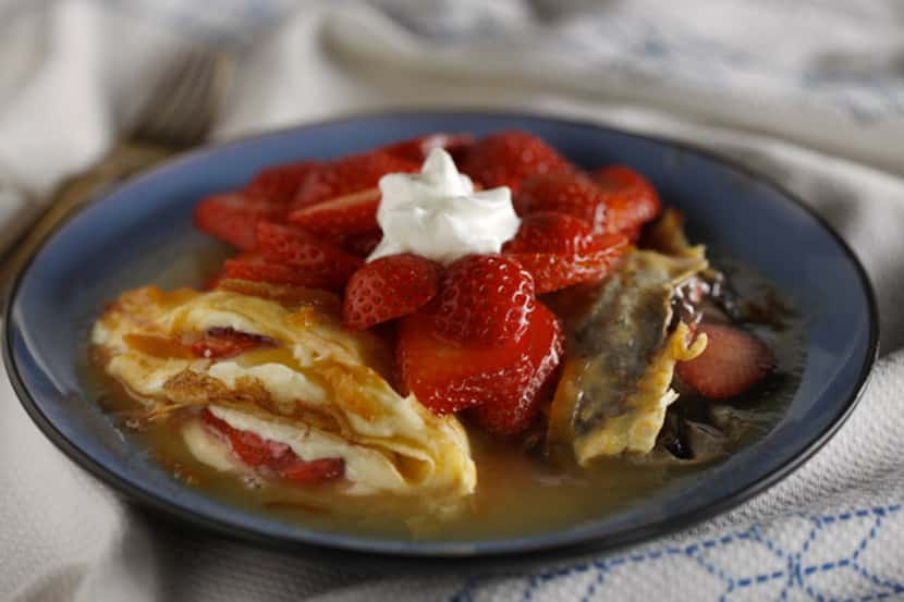 Here's a photo of crepes from a Dallas Morning News story in 2012. We don't yet know what...