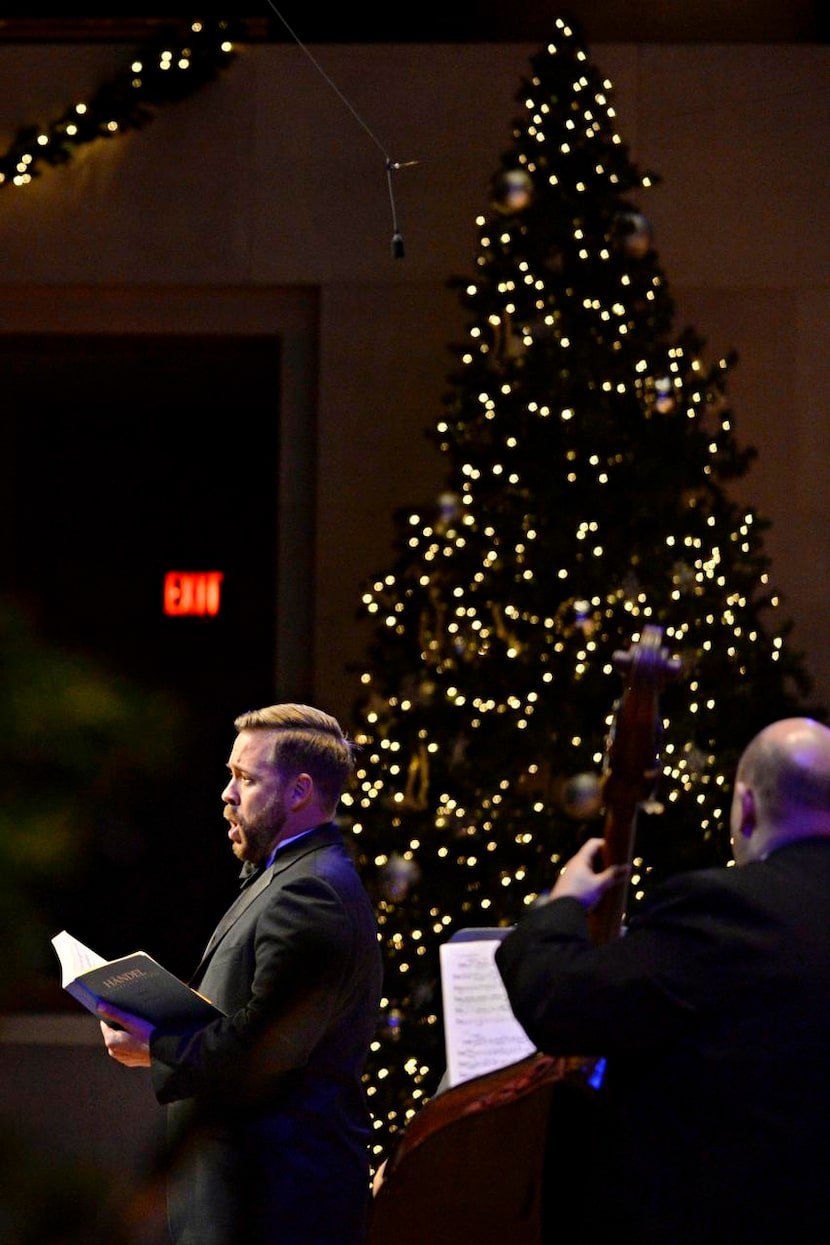 

The Dallas Bach Society’s stable of soloists Wednesday included tenor Derek Chester. 



