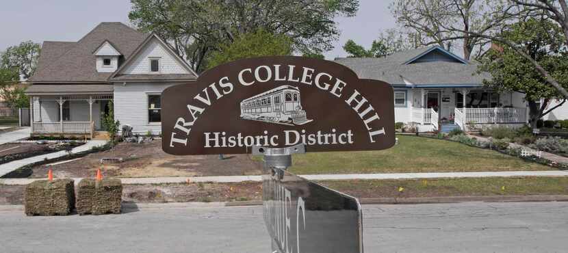 
Garland residents Kay and Louis Moore moved and restored the historic Pace House (left) to...