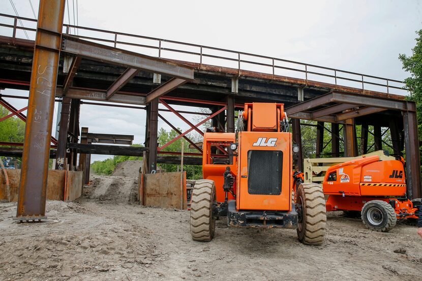 During an April 7 visit to the Trinity Forest Spine Trail's northernmost segment, the only...