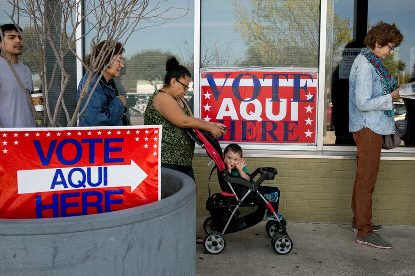 People waited to vote in Austin in March 2016. 