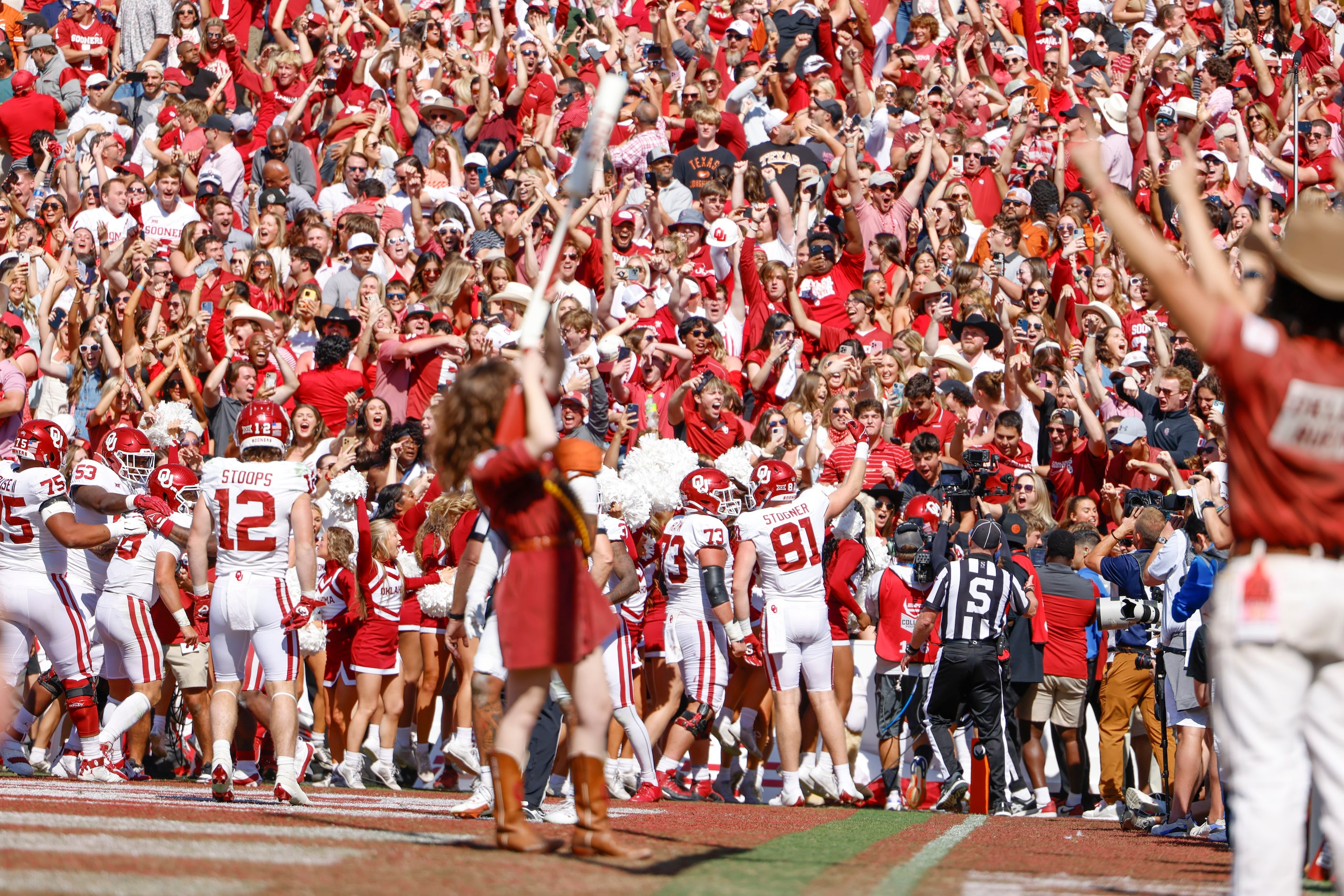 During the Red River Showdown at the Cotton Bowl, on Saturday, Oct. 7, 2023, in Dallas.