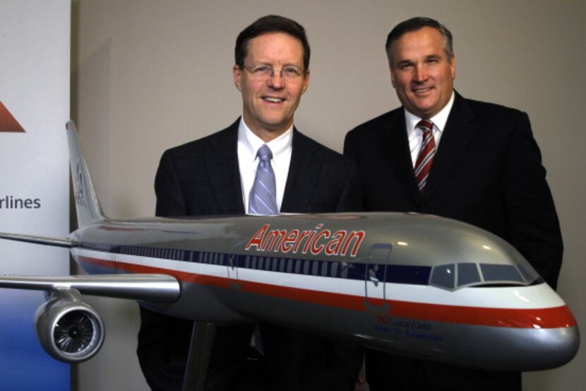 American Airlines general counsel Gary Kennedy (left) and Bruce Wark, associate general...