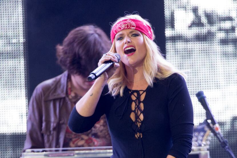 Miranda Lambert performed on stage during the Kenny Chesney Spread the Love Tour at AT&T...