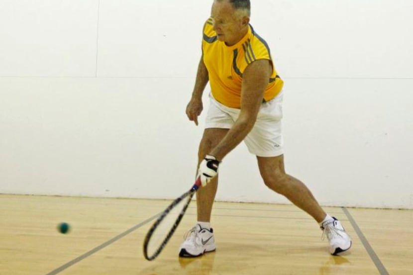 
Pete Wright is a champion racquetball player and frequently works out at Telos Fitness...