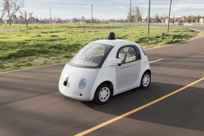  Google's self-driving car in California