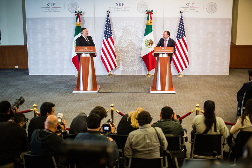 U.S. Secretary of State Mike Pompeo and Mexican Foreign Affairs Secretary of Mexico Luis...