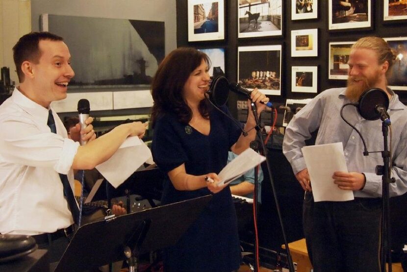 Matt Lyle (left), Allison Tolman (Texas native, Second Thought Theatre co-founder and Emmy...