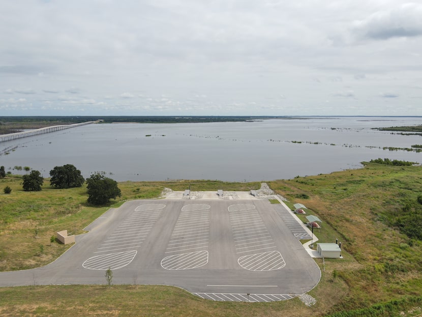 Bois d'Arc Lake currently has three boat ramps and enough parking spots to accommodate about...