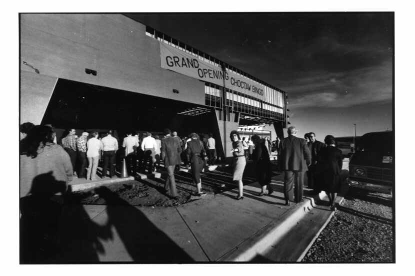 The grand opening of the Choctaw Bingo Palace in 1987.
