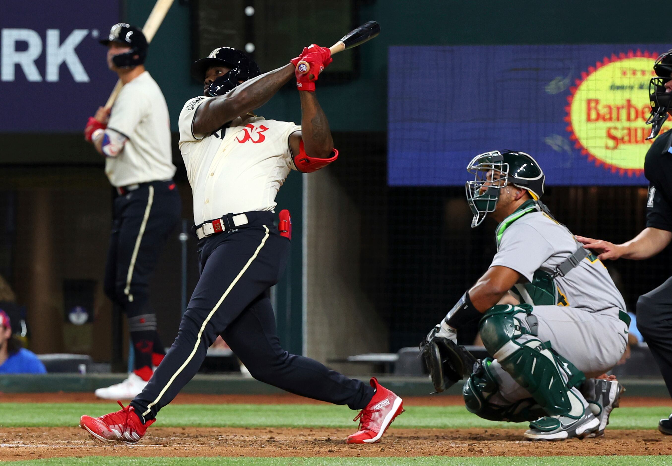 Rangers vs Athletics: Adolis García makes history with three home runs and  8 RBIs in Texas' 18-3 demolition of Oakland