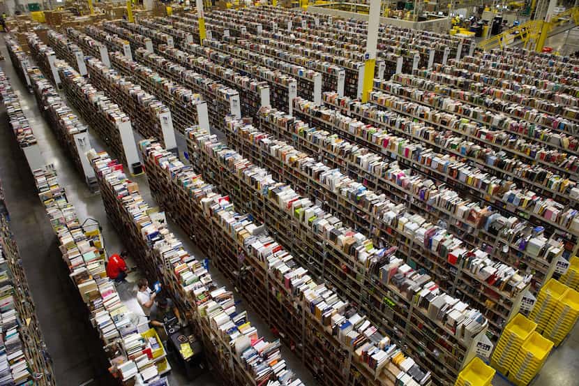 An Amazon distribution center, just like the end of Raiders of the Lost Ark (File photo)