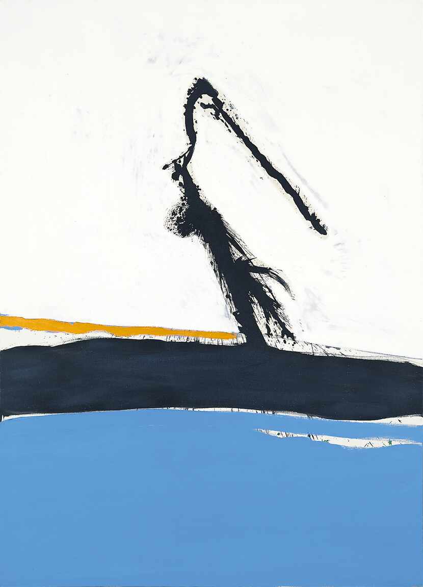 Robert Motherwell's 1962 work "Caprice No. 3" is featured in the Fort Worth exhibition that...