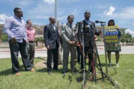  Dominique Alexander, president and founder of Next Generation Action Network, speaks during...