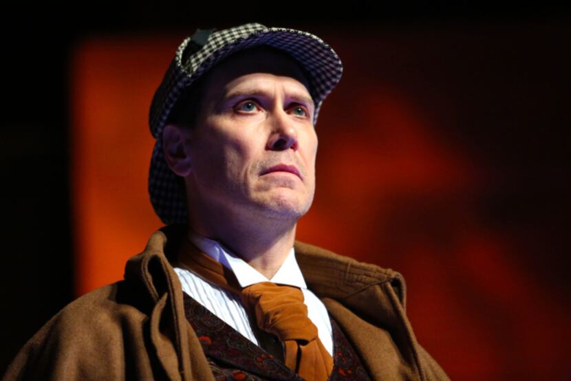 Greg Holt performs as William Gillette during the Ken Ludwig's The Game's Afoot, or Holmes...