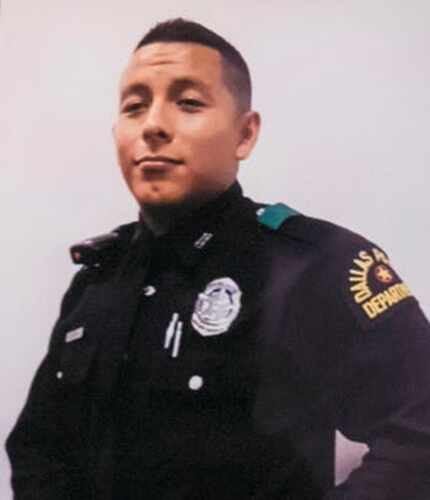 Officer Rogelio Santander was shot and killed last month at a Home Depot in Dallas. 
