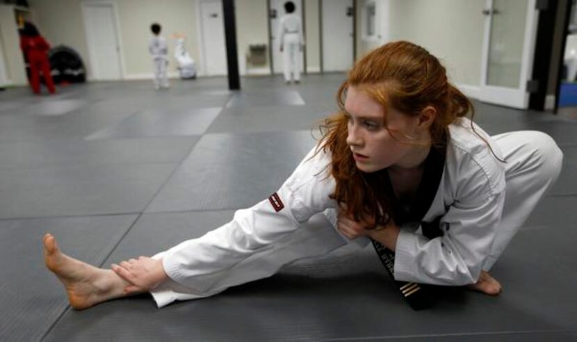 
Barker is a third-degree black belt in taekwondo.



