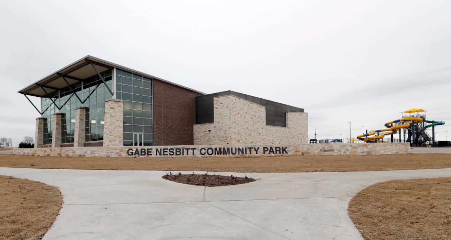 Exterior of the Apex Centre, the $36 million aquatics and fitness center at Gabe Nesbitt...