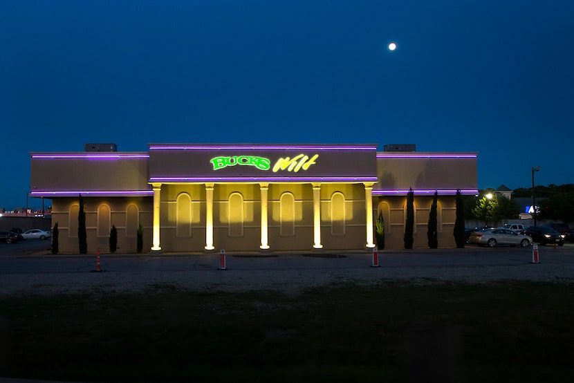 All was calm at Bucks Wild in northwest Dallas the night Stormy came to town.