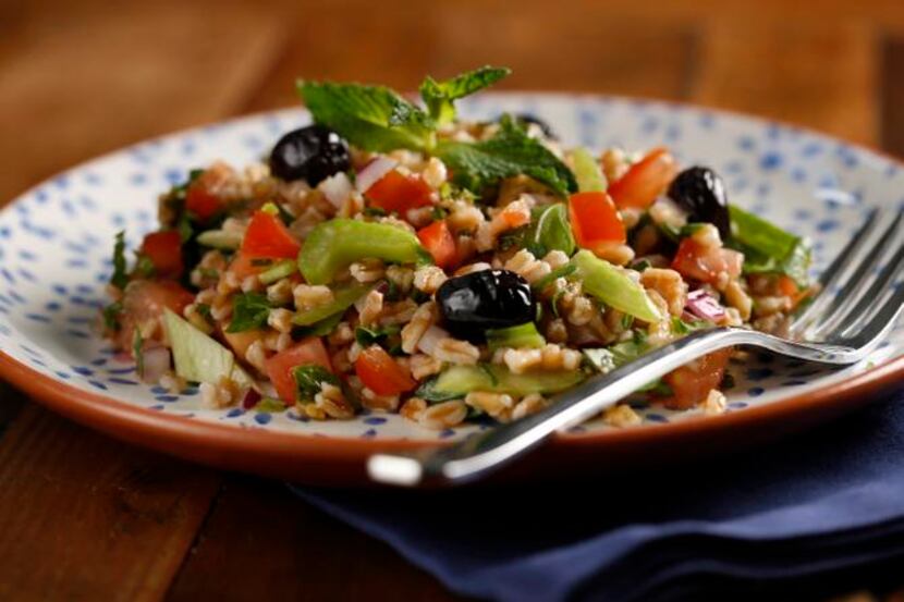 
Farro Salad With Vegetables and Mint Vinaigrette makes the most of farro’s nutty flavor and...