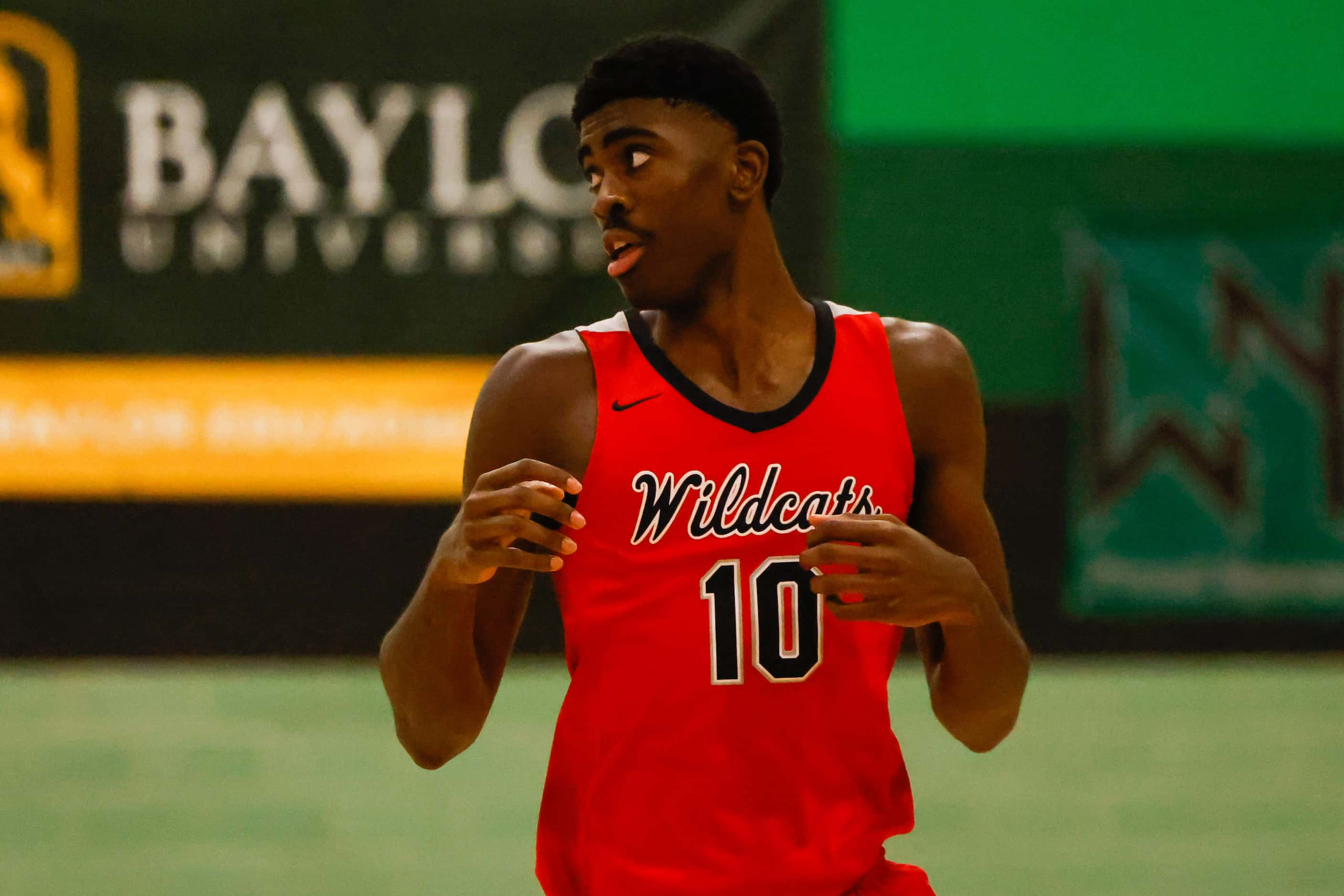 Lake Highlands High School' Samson Aletan #10, during a game against Berkner High School in...