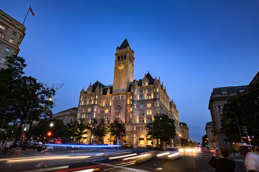 Trump International Hotel in Washington is just down the street from the White House....