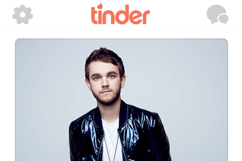  The Tinder profile in 2015 for musician Zedd. (Tinder)