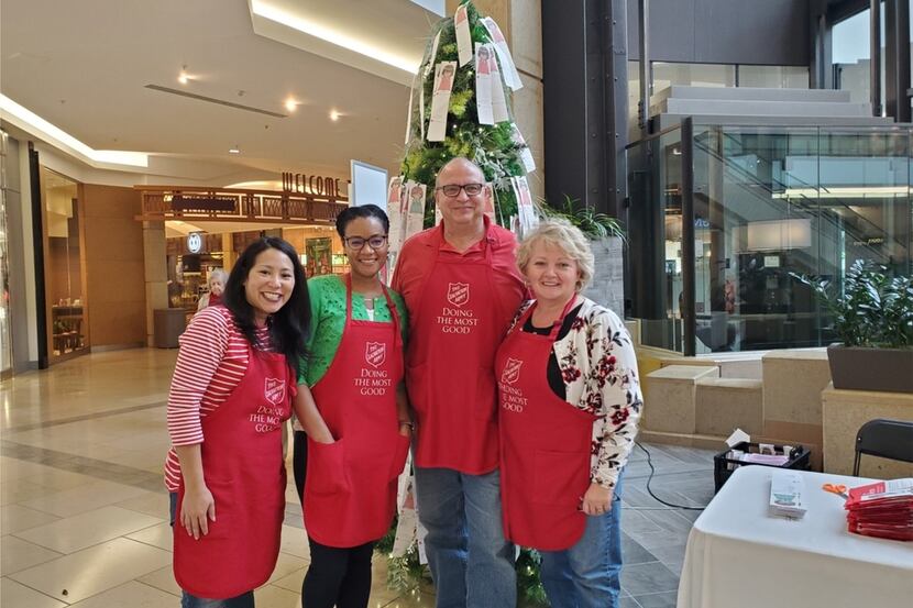 Community Hospital Corp. team members volunteered at the Salvation Army's Angel Tree in 2019.