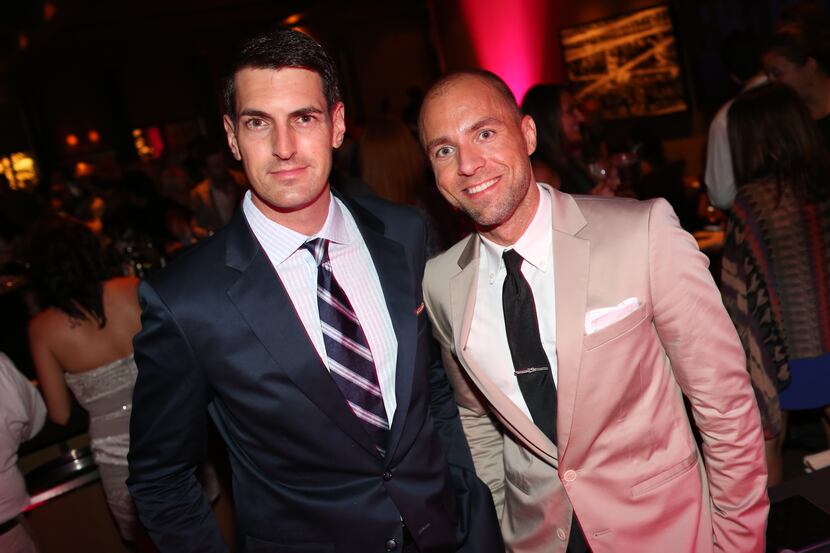 Jonathan Betz and Jason Sheeler at Fashion's Night Out at Highland Park Village with FD Luxe...