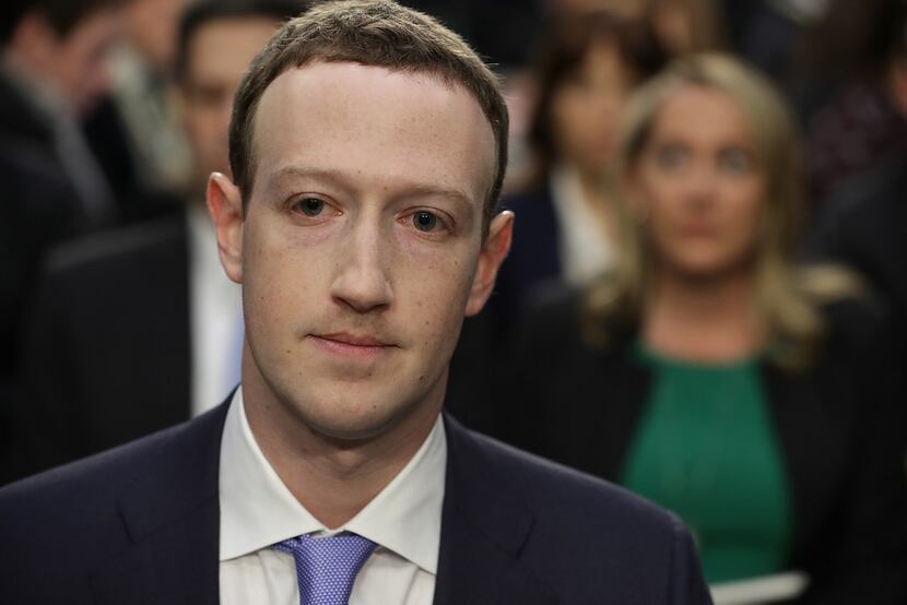Facebook co-founder, chairman and CEO Mark Zuckerberg testified before a combined Senate...