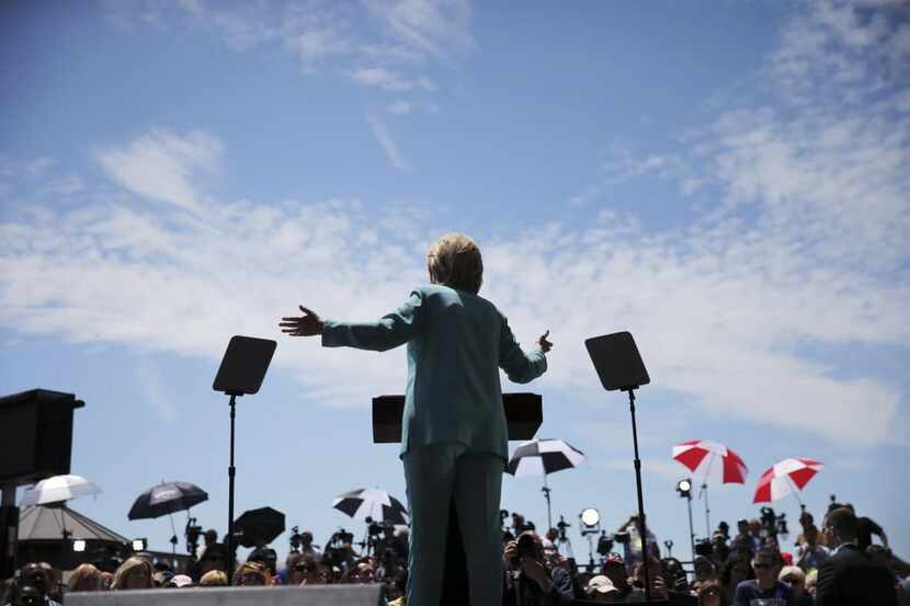 La candidata demócrata Hillary Clinton durante un evento en Atlantic City, New Jersey....