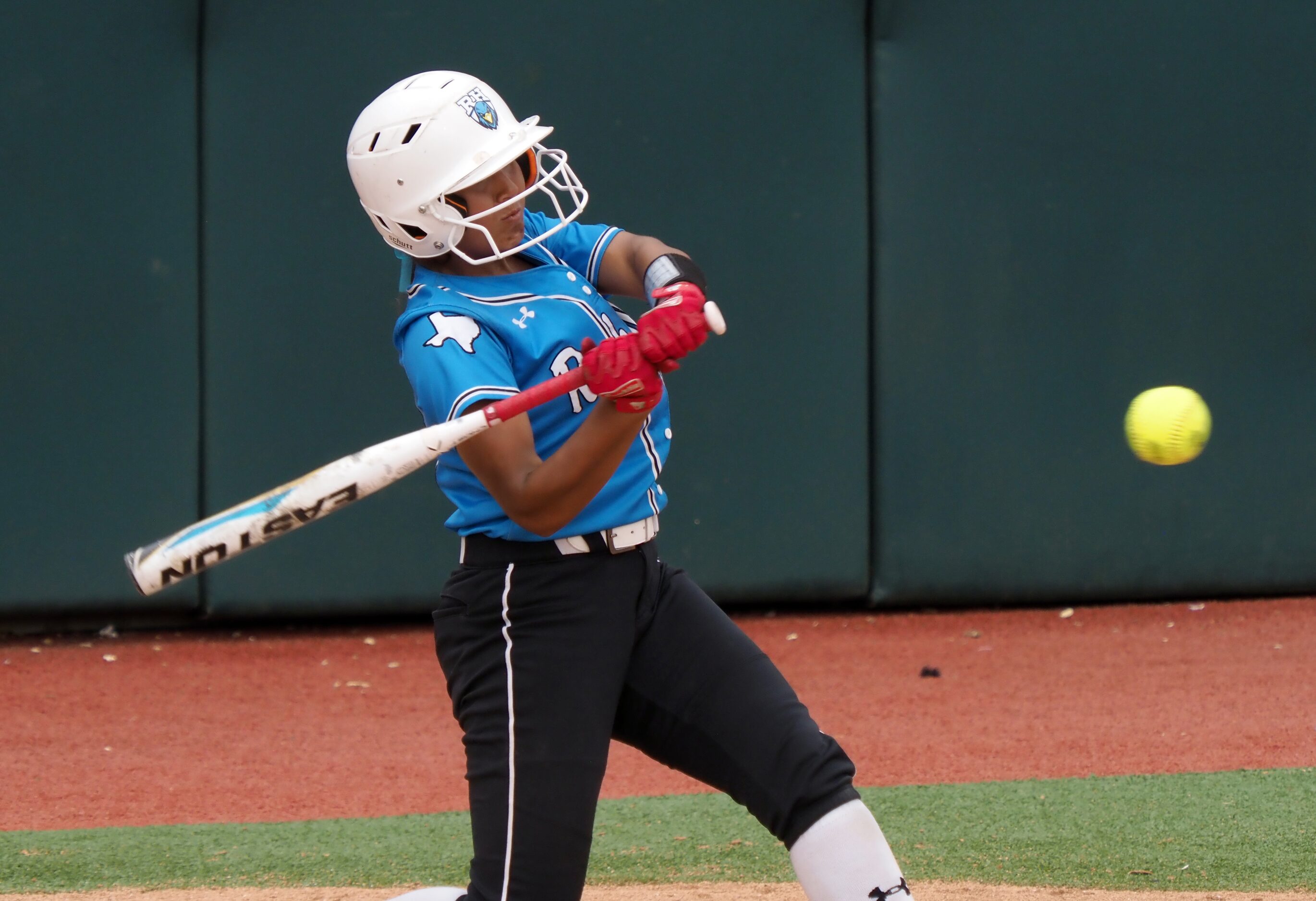 Prosper Rock Hill batter Gabrielle Luna swings for the ball in the 6th inning against...