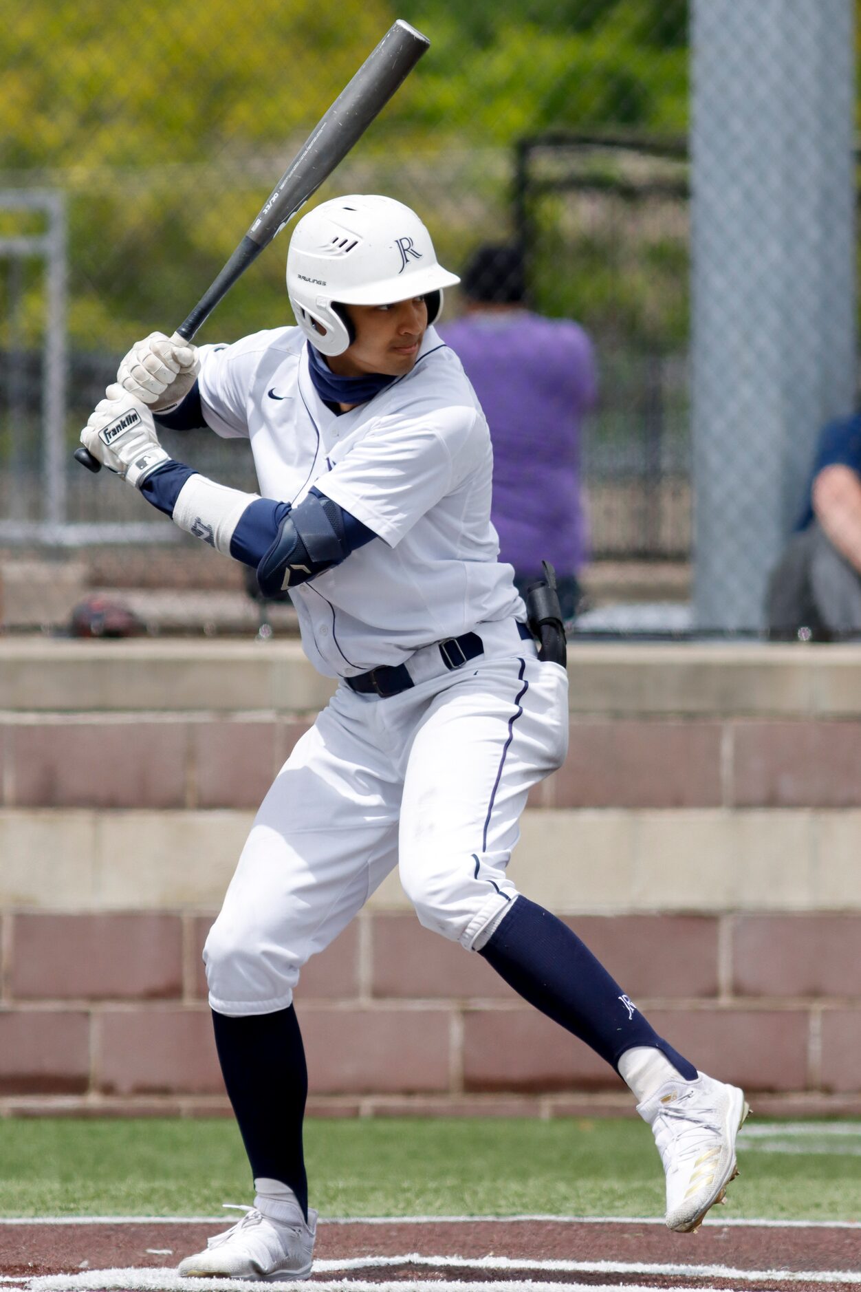 Jesuit shortstop Jordan Lawlar bats during a district 7-6A game against Richardson at Jesuit...