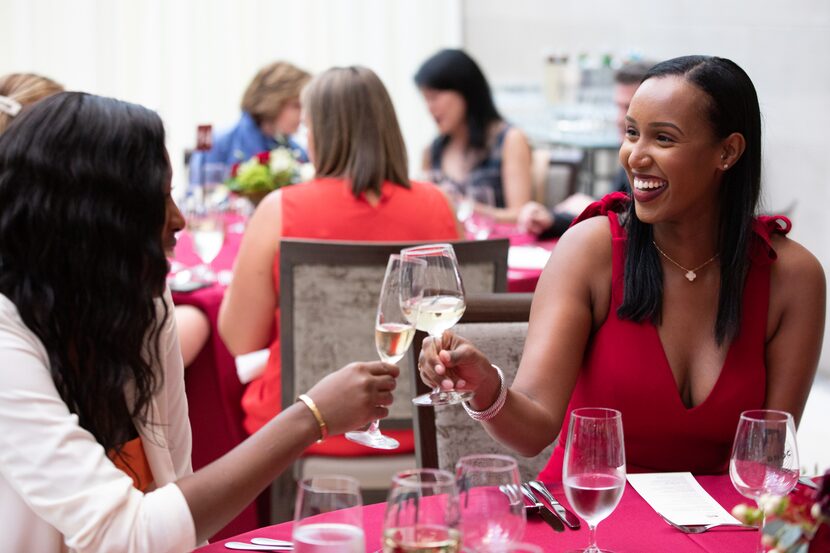 Patrons enjoy dining at the Meyerson.