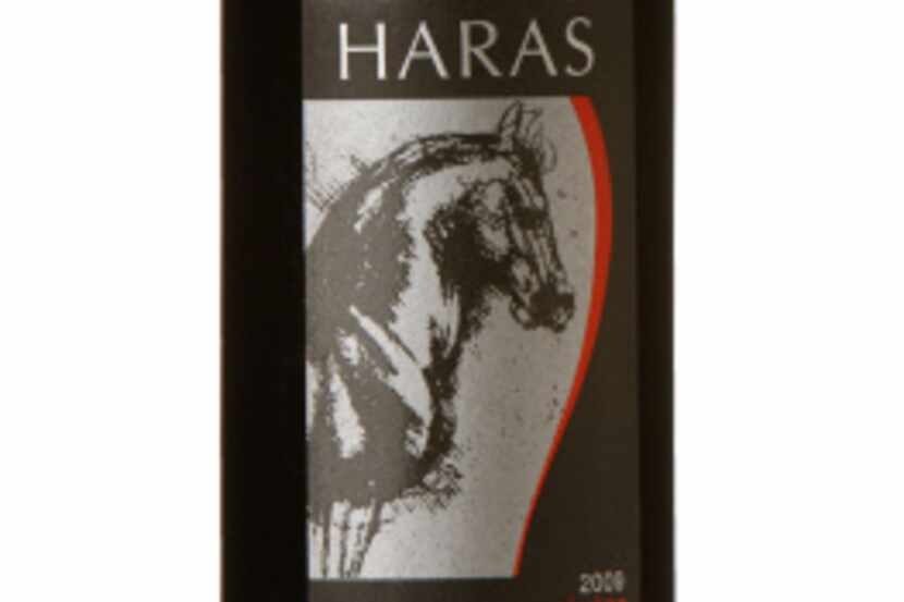 Wine of the Week, Haras 2009 Carmenere, photographed July 3, 2012.