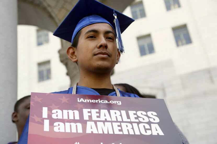 Immigrant Jose Montes attends an event on Deferred Action for Childhood Arrivals, DACA and...