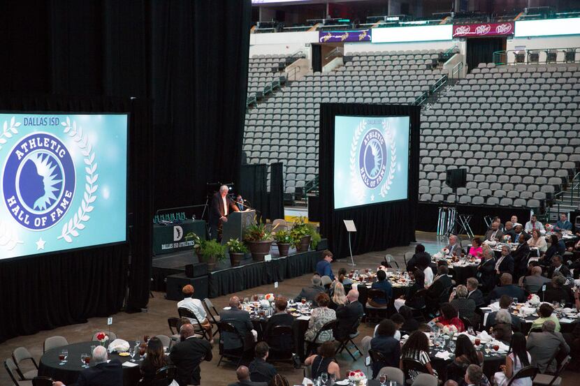 Dallas ISD Hall of Fame induction ceremony takes place at American Airlines Center in...